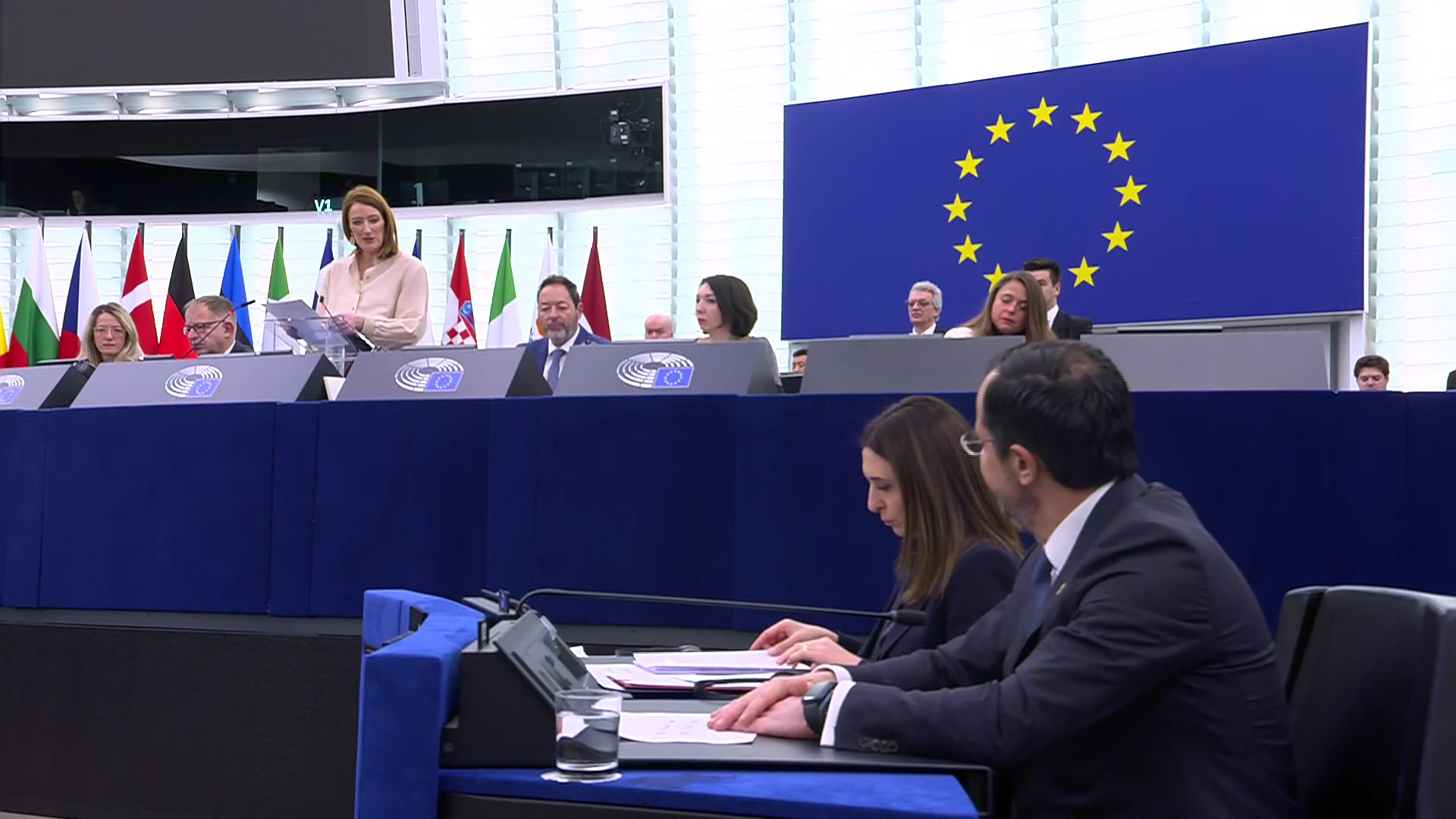 Presentation of the programme of activities of the Cyprus Presidency: Atmosphere from the Chamber and opening statement by Roberta METSOLA, President of the European Parliament